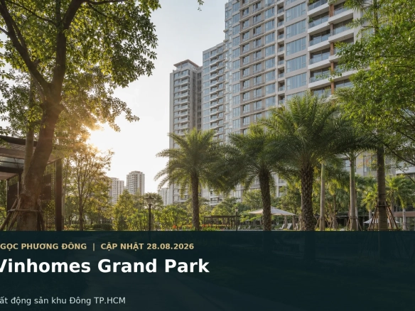 Đại đô thị Vinhomes Grand Park vận hành với tiện ích và cư dân sử dụng thực tế