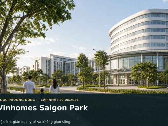 Không gian sống xanh, giáo dục và y tế trong đại đô thị Vinhomes Saigon Park