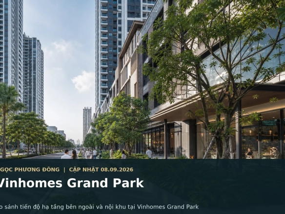 Toàn cảnh đại đô thị Vinhomes Grand Park với trục nội khu, tiện ích và kết nối giao thông khu Đông TP.HCM