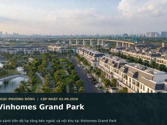 Vinhomes Grand Park với nội khu đã vận hành và hạ tầng khu Đông đang hoàn thiện