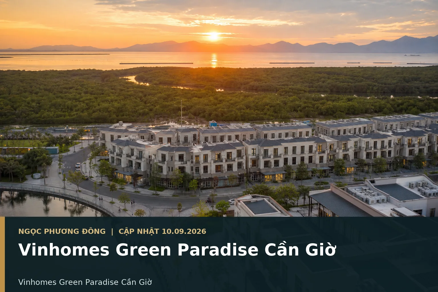 Khu đô thị biển cao cấp tại Cần Giờ với không gian sinh thái và hoạt động sử dụng thực