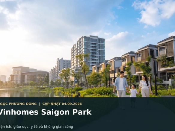Không gian sống xanh và tiện ích đô thị tại một đại đô thị ở Tây Bắc TP.HCM