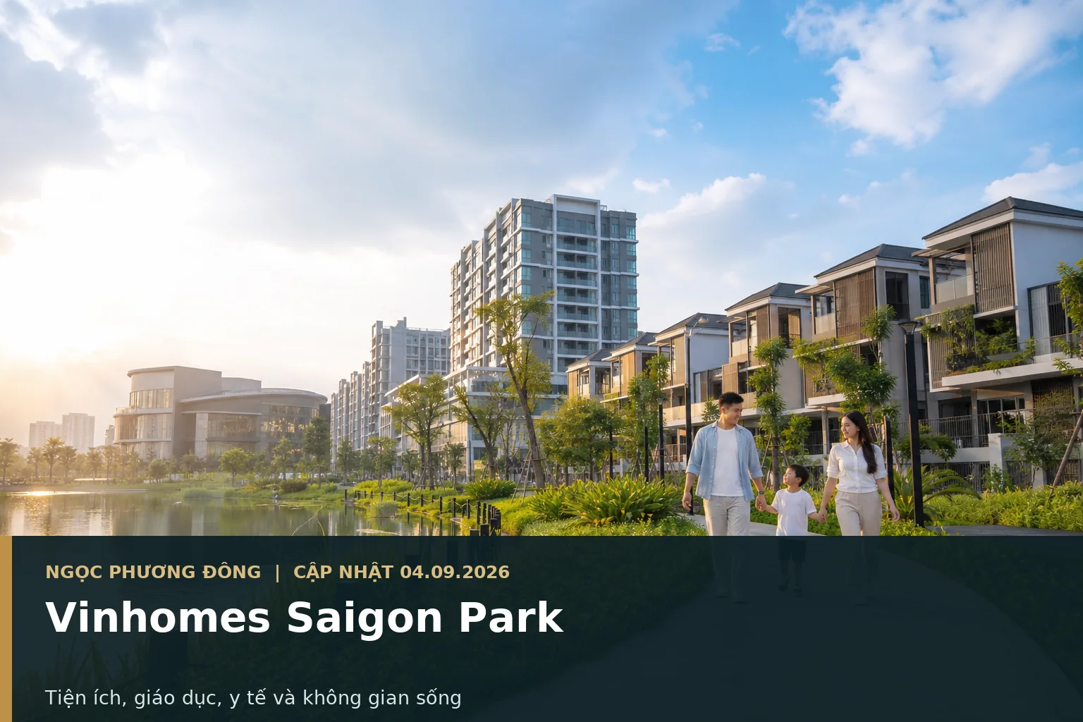 Không gian sống xanh và tiện ích đô thị tại một đại đô thị ở Tây Bắc TP.HCM