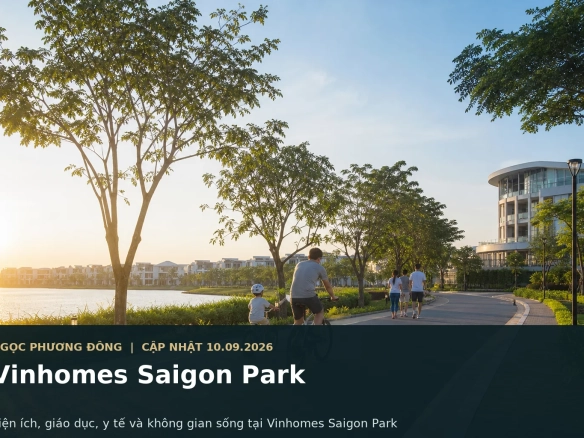 Không gian sống xanh, giáo dục và y tế tại một đại đô thị ở Tây Bắc TP.HCM