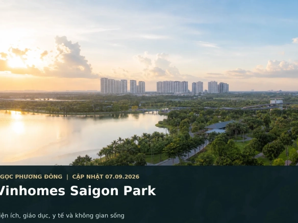 Không gian sống xanh và tiện ích nội khu của một đại đô thị ở Tây Bắc TP.HCM