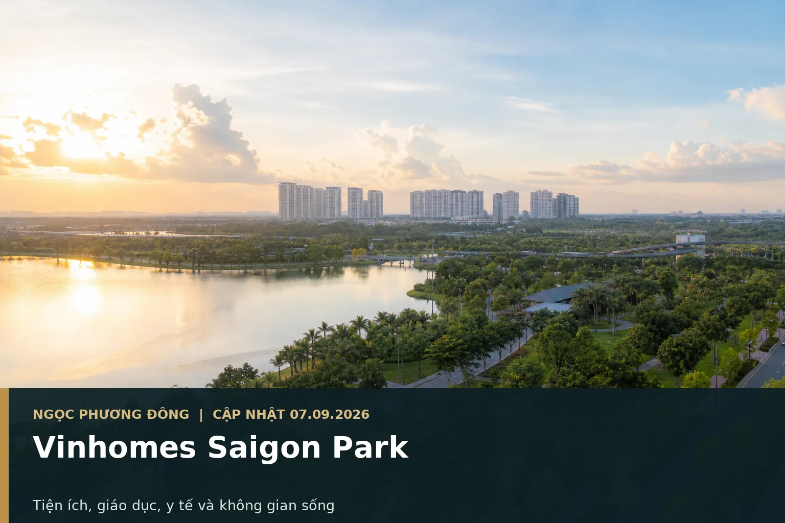 Không gian sống xanh và tiện ích nội khu của một đại đô thị ở Tây Bắc TP.HCM