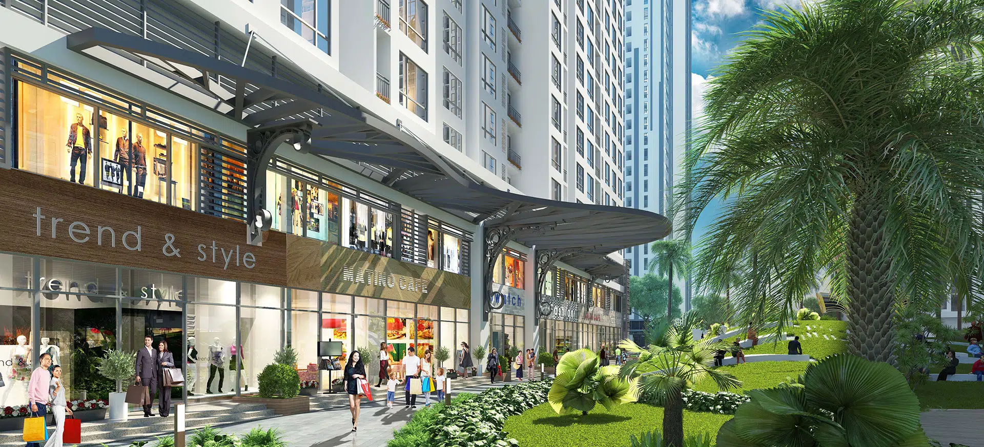 Shop thương mại khối đế Vinhomes Grand Park