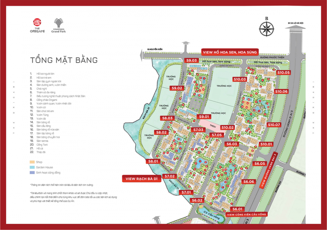 Shop thương mại khối đế Vinhomes Grand Park