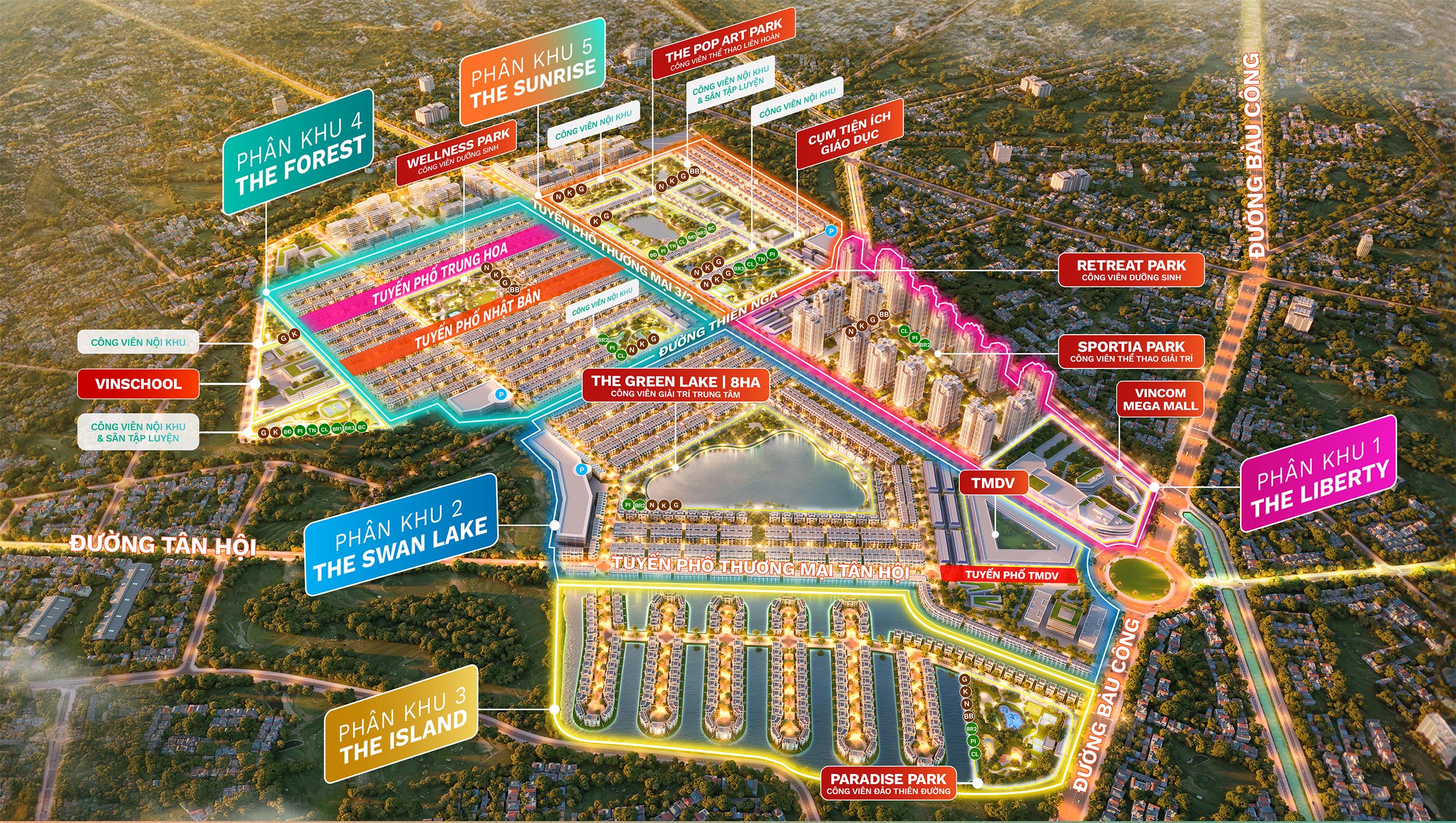 Mặt bằng tổng thể Vinhomes Green City Long An